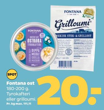 Netto Fontana ost tilbud