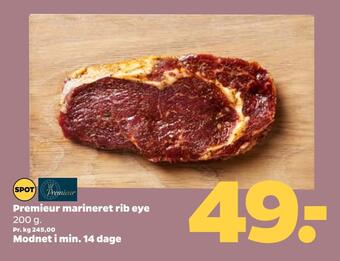 Netto Premieur marineret rib eye tilbud