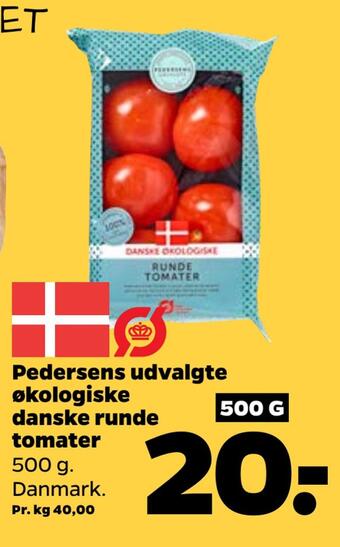 Netto Pedersens udvalgte økologiske danske runde tomater tilbud