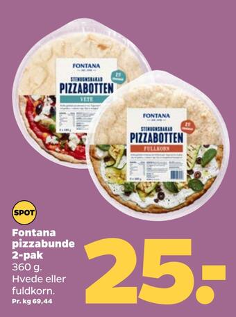 Netto Fontana pizzabunde 2-pak tilbud