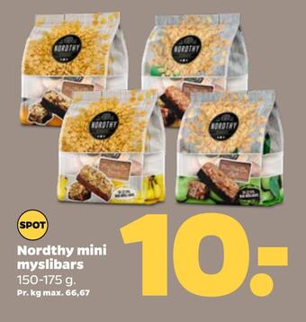 Netto Nordthy mini myslibars tilbud