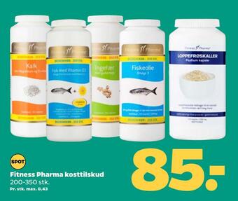 Netto Fitness pharma kosttilskud tilbud