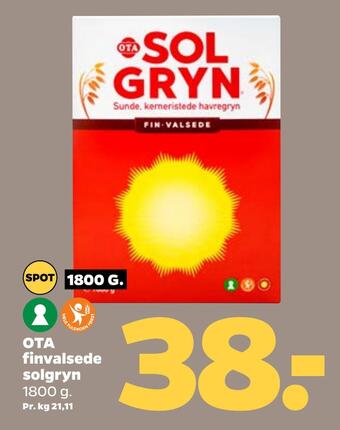 Netto Ota finvalsede solgryn tilbud