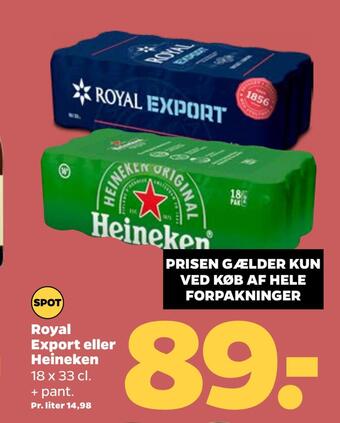 Royal export eller heineken