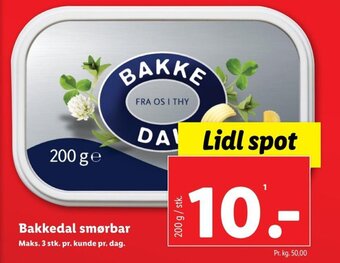 Lidl Bakkedal smørbar tilbud