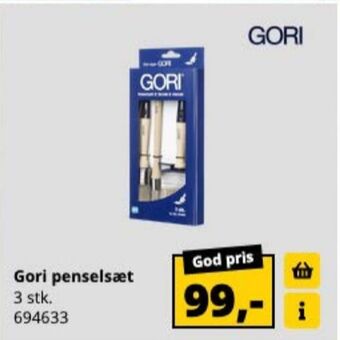 10-4 Byggecenter Gori penselsæt tilbud
