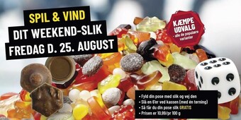 Løvbjerg Spil & vind dit weekend-slik tilbud