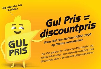 Gul pris = discountpris