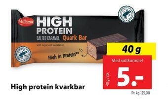 Lidl High protein kvarkbar tilbud