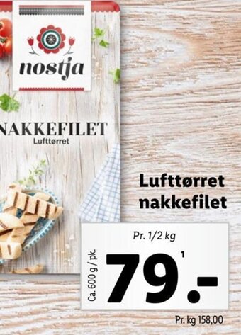 Lidl Lufttørret nakkefilet tilbud
