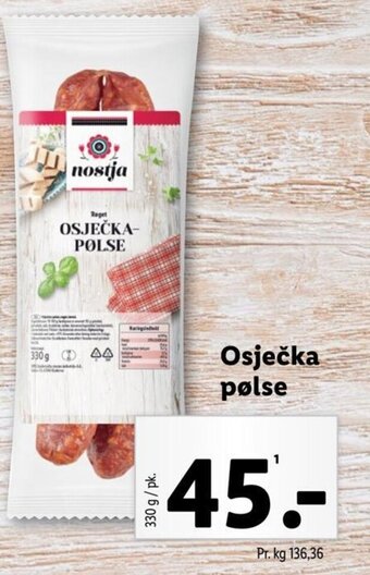Lidl Osječka pølse tilbud