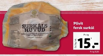 Plivit fersk surkål