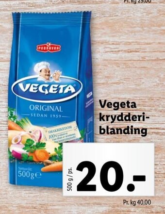 Vegeta krydderi-blanding