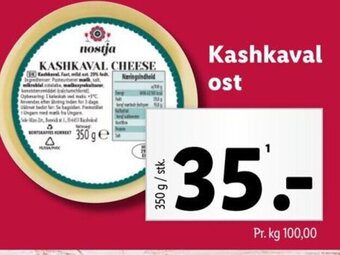 Lidl Kashkaval ost tilbud
