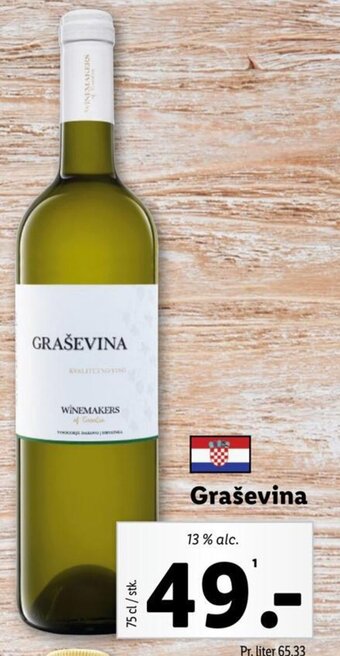 Lidl Graševina tilbud