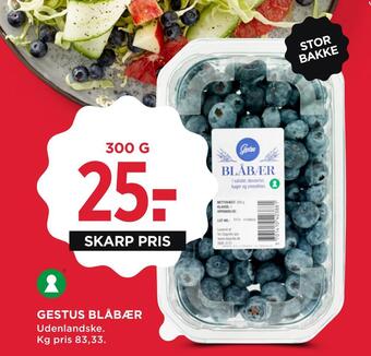 MENY Gestus blåbær tilbud