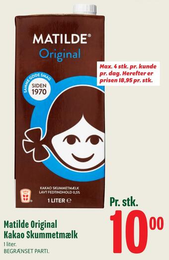 Matilde original kakao skummetmælk