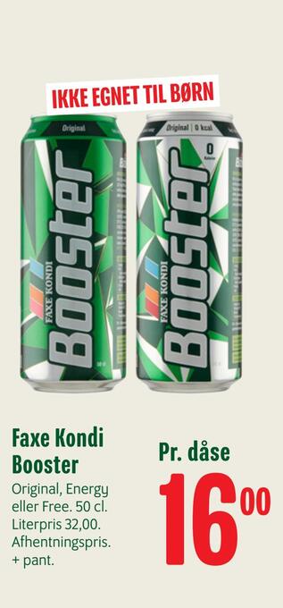 Min Købmand Faxe kondi booster tilbud