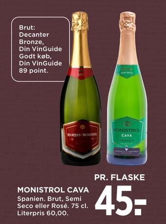 MENY Monistrol cava tilbud