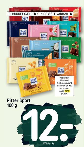 REMA 1000 Ritter sport tilbud