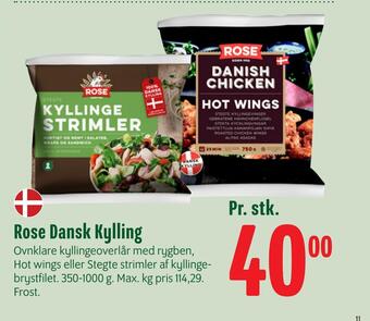 Min Købmand Rose dansk kylling tilbud