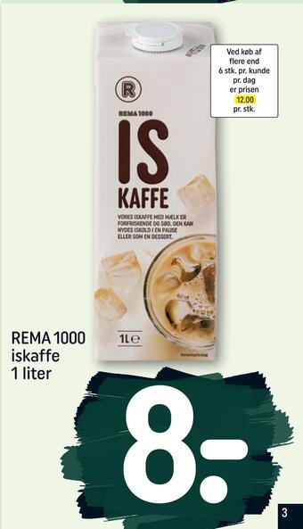 REMA 1000 Rema 1000 iskaffe 1 liter tilbud