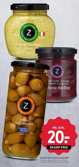 MENY Zelected tapas tilbehør tilbud