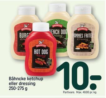 REMA 1000 Bâhncke ketchup eller dressing tilbud
