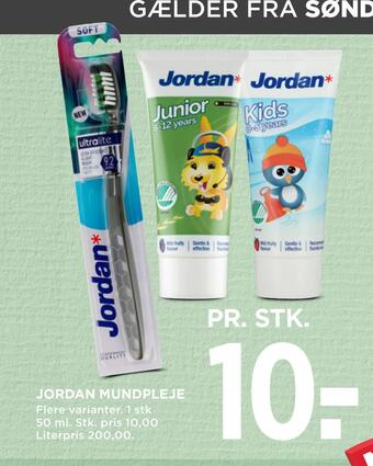 MENY Jordan mundpleje tilbud