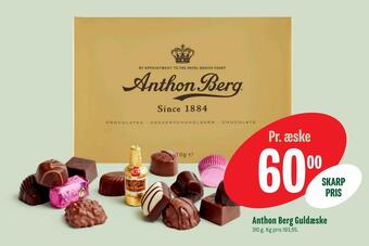 Min Købmand Anthon berg guldæske tilbud