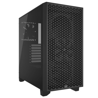 Corsair 3000d tempered glass mid tower (sort)