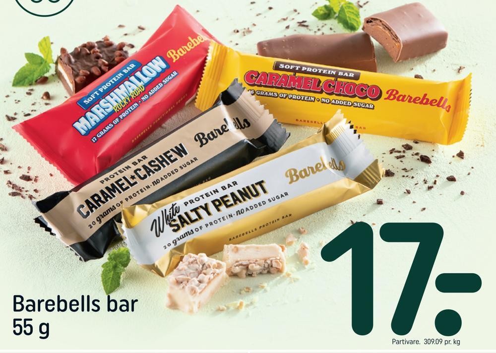 Barebells bar tilbud hos Rema 1000