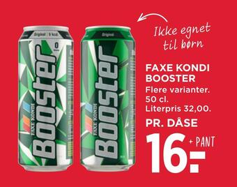 MENY Faxe kondi booster tilbud