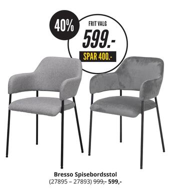 My Home Bresso spisebordsstol tilbud