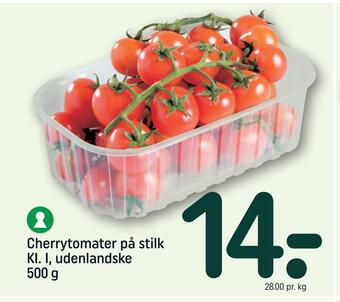 REMA 1000 Cherrytomater på stilk tilbud