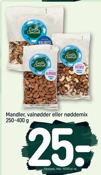 REMA 1000 Mandler, valnødder eller nøddemix tilbud