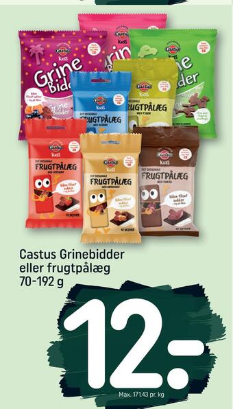 REMA 1000 Castus grinebidder eller frugtpålæg tilbud