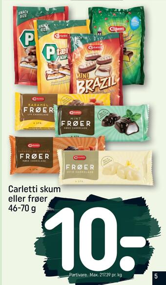REMA 1000 Carletti skum eller frøer tilbud