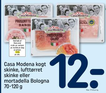 REMA 1000 Casa modena kogt skinke, lufttørret skinke eller mortadella bologna tilbud