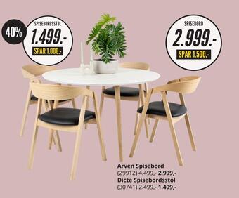 My Home Dicte spisebordsstol tilbud
