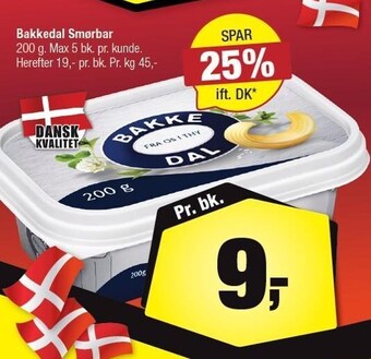 Calle Bakkedal smørbar 200 g tilbud