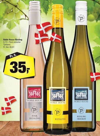 Calle Noble house riesling 0,75 l tilbud