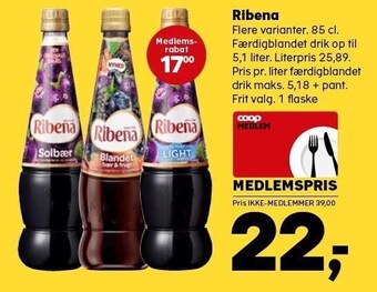 Kvickly Ribena tilbud