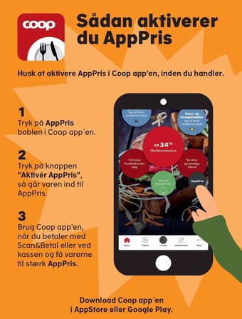 Kvickly Sådan aktiverer du apppris tilbud