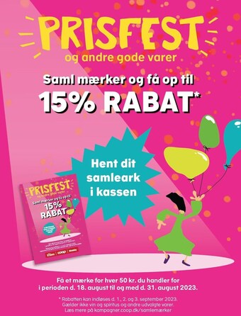 Saml mærker og få op til 15% rabat