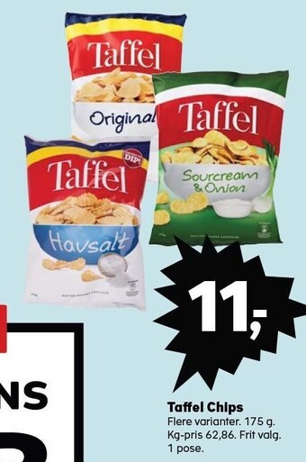Kvickly Taffel chips tilbud