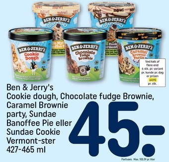 REMA 1000 Ben & jerry's - flere varianter tilbud