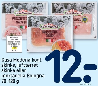 REMA 1000 Casa modena kogt skinke, lufttørret skinke eller mortadella bologna tilbud