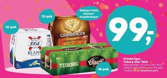 Kvickly Grimbergen, tuborg eller 1664 tilbud