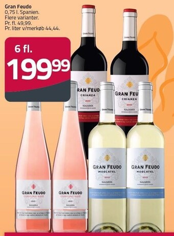 Fleggaard Gran feudo - 6 fl. tilbud